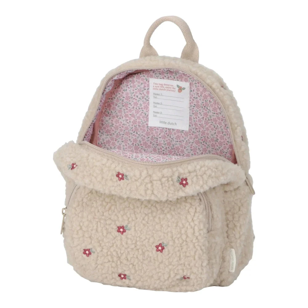 Little Dutch Teddy Rugzakje Sand - Flowers