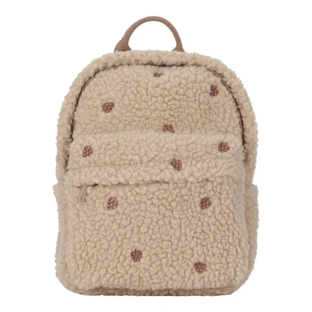 Little Dutch Teddy Rugzakje Taupe - Dennenappels