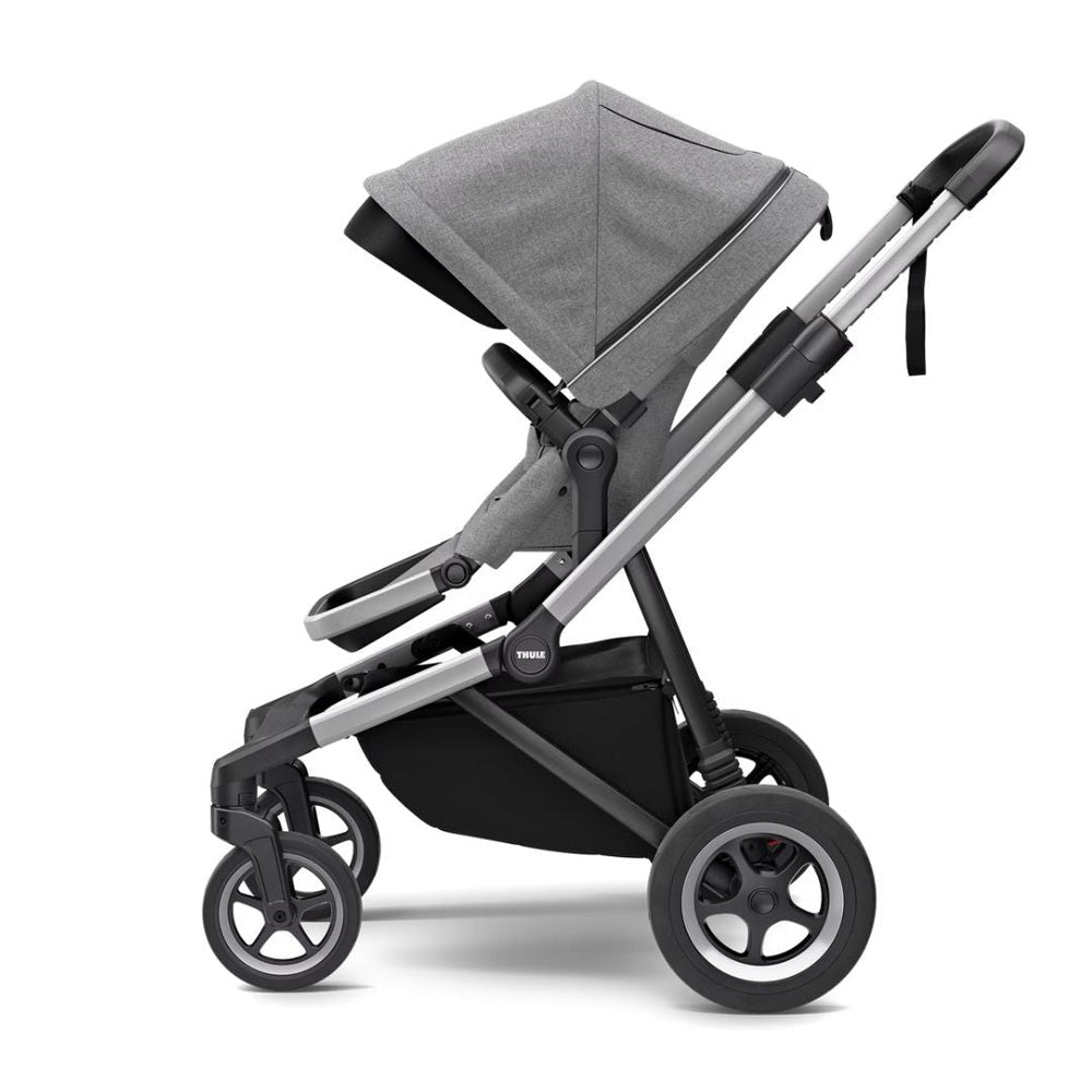 Thule Sleek Kinderwagen Aluminium / Grey Melange