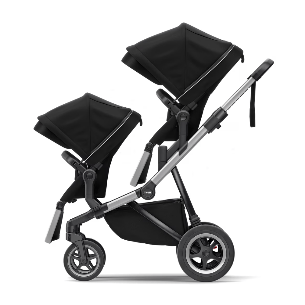 Thule Sleek Kinderwagen Aluminium / Midnight Black