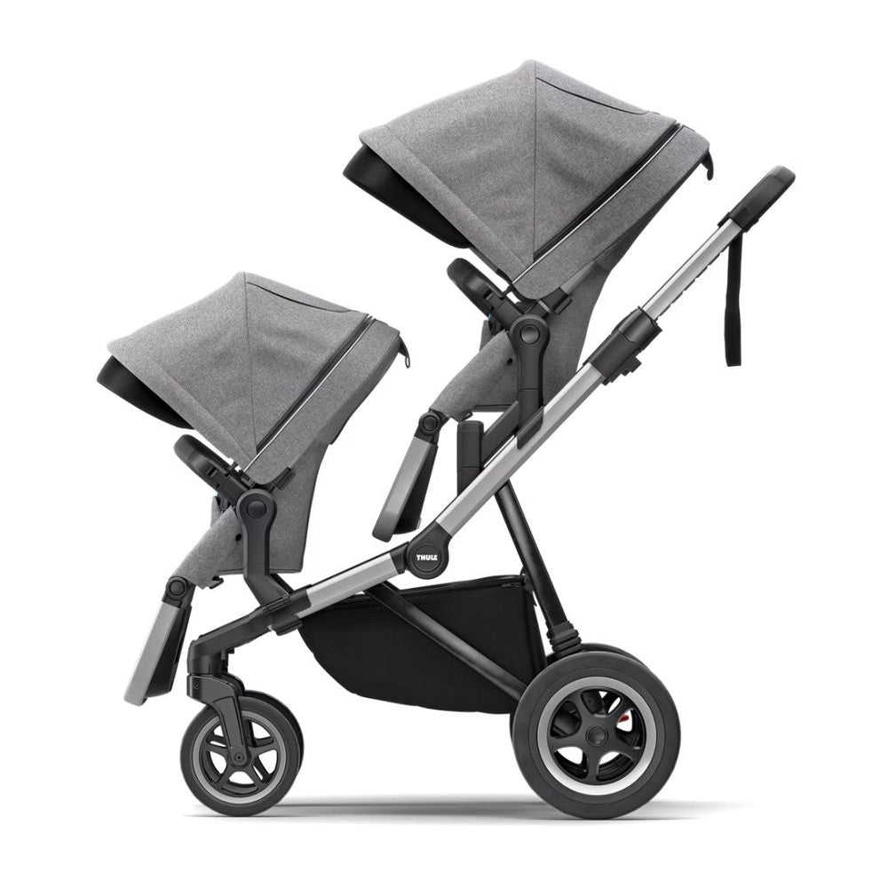 Thule Sleek Kinderwagen Aluminium / Grey Melange