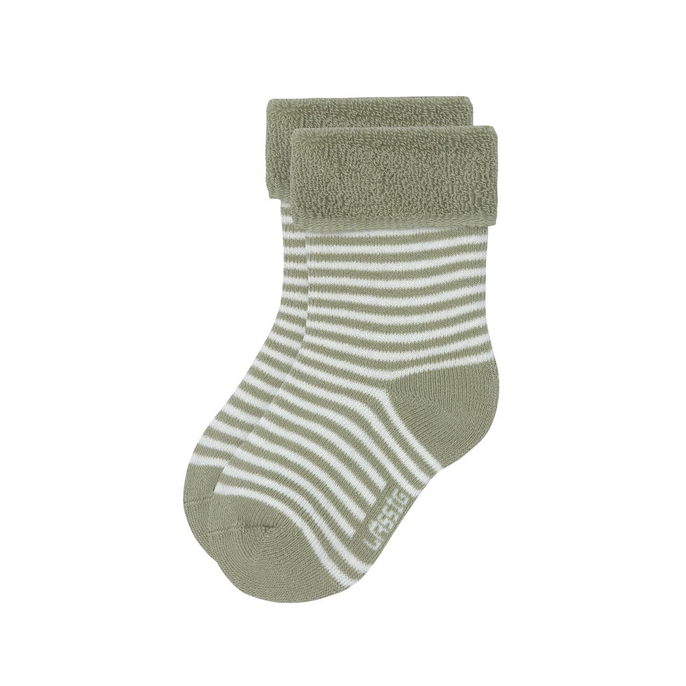Lässig 3-pack Terry Sokken GOTS - Pear/Light Khaki