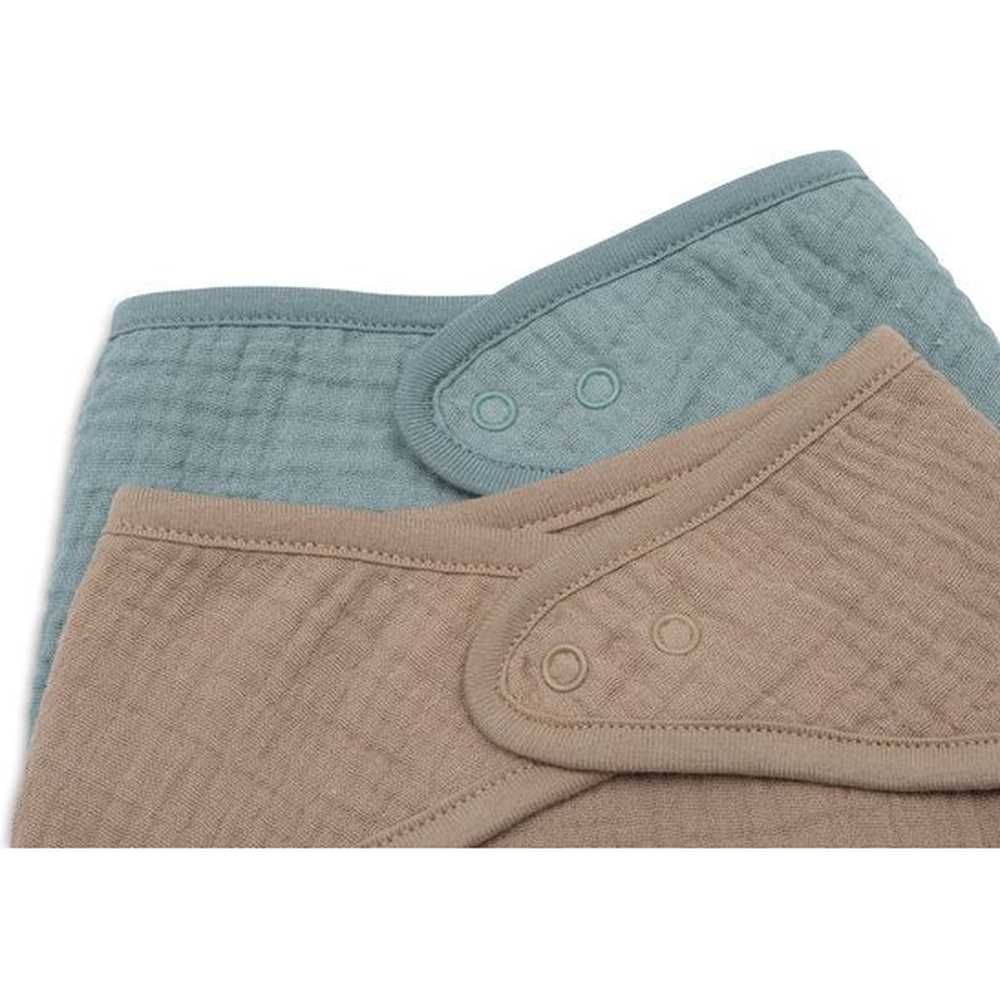Jollein Slab Bandana - Sea Green/Biscuit 2pack