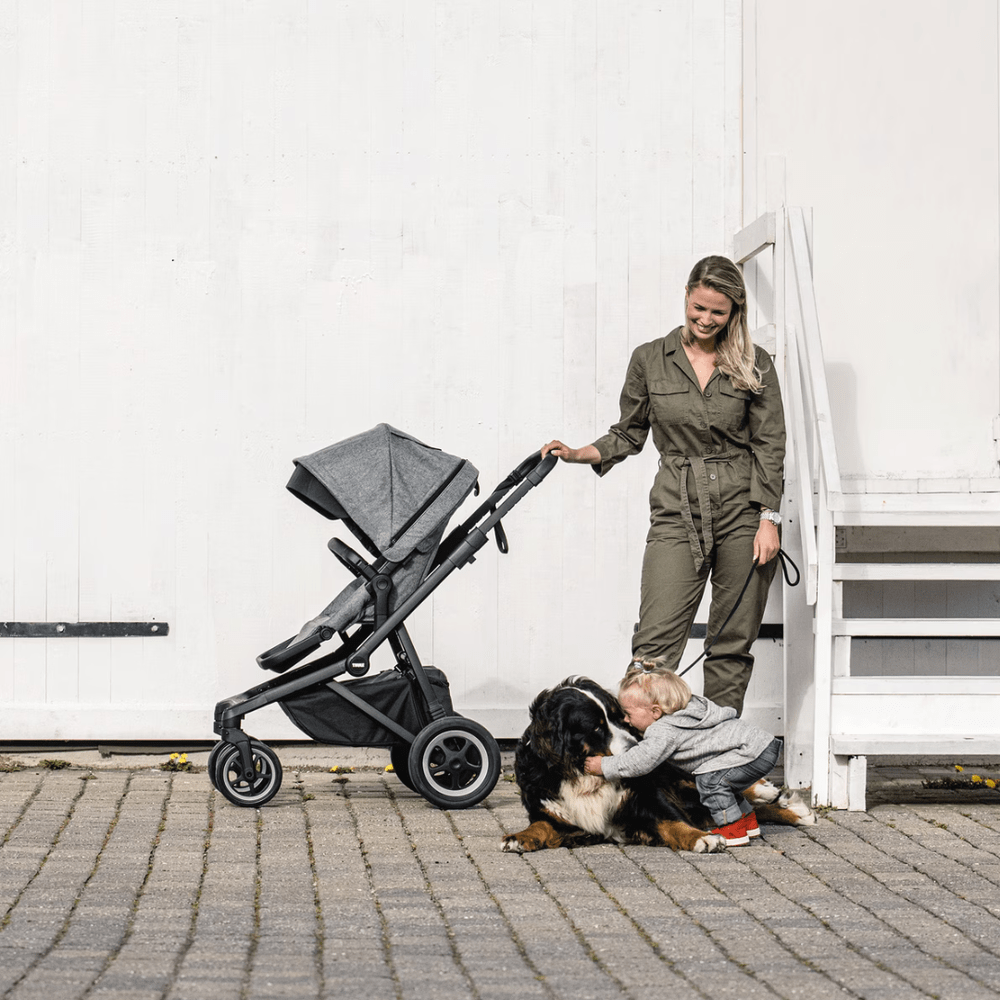 Thule Sleek Kinderwagen Aluminium / Midnight Black