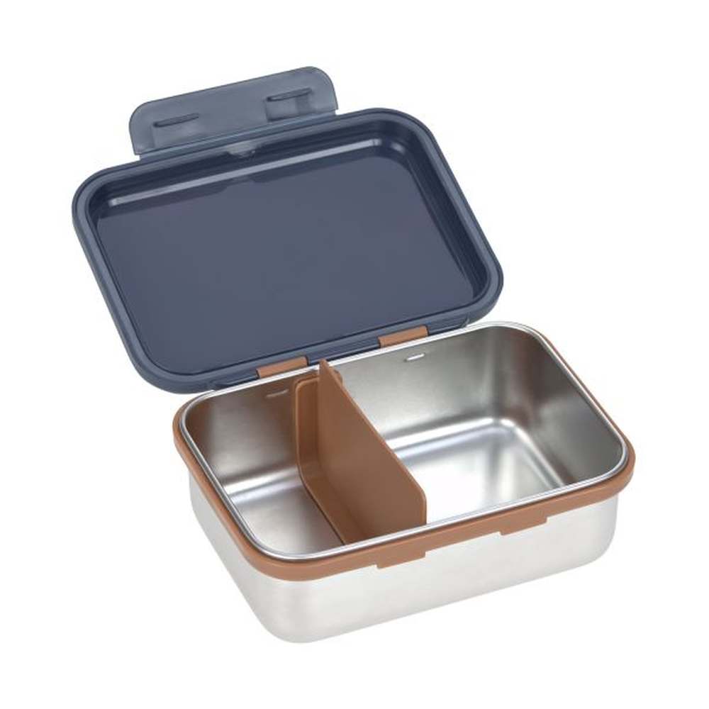 Lässig Lunchbox / Brooddoos Roestvrij Staal Little Gang - Smile Navy