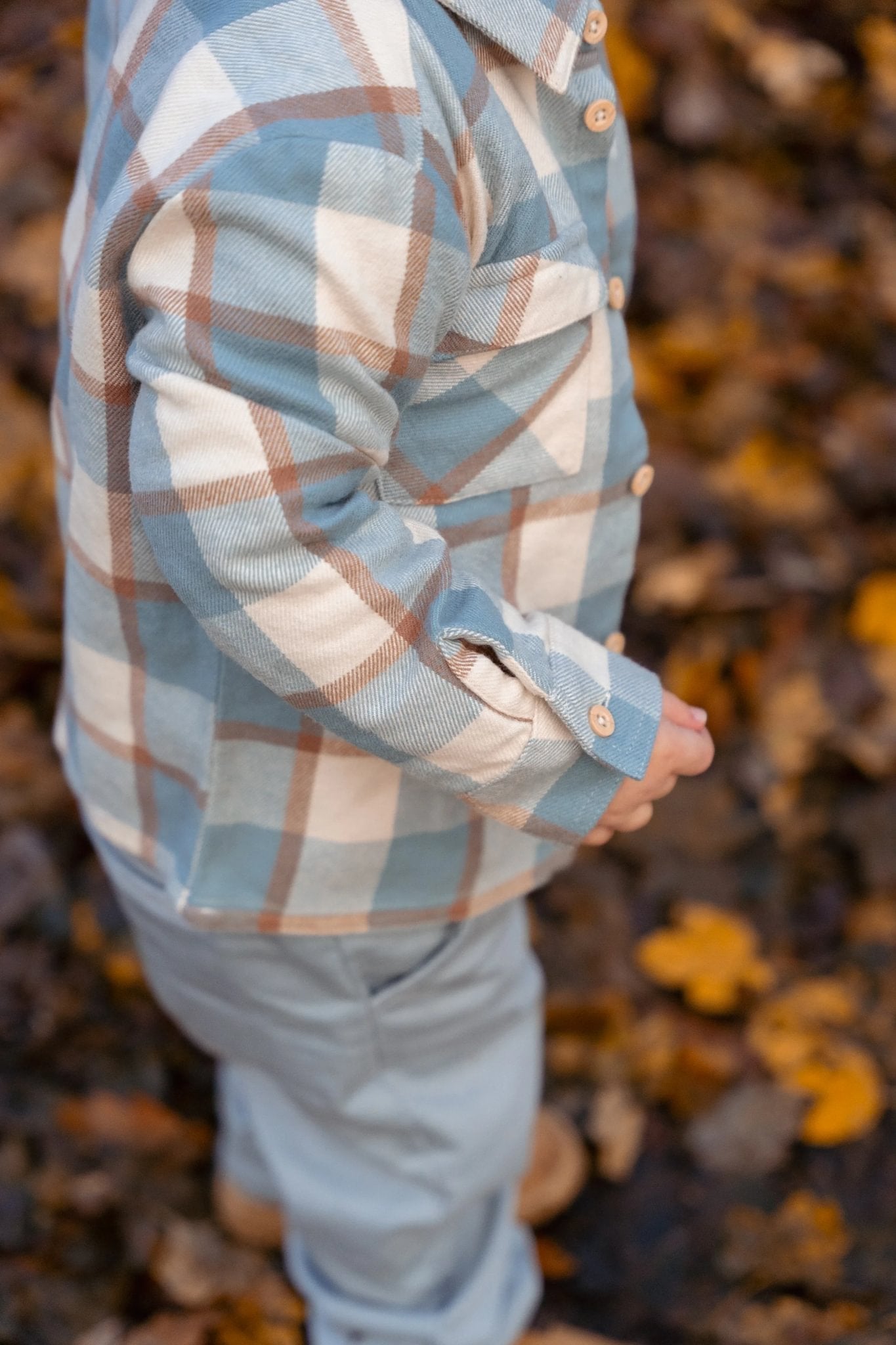 Little Dutch Flanellen Overhemd Met Klassieke Ruitenprint - Stone Blue