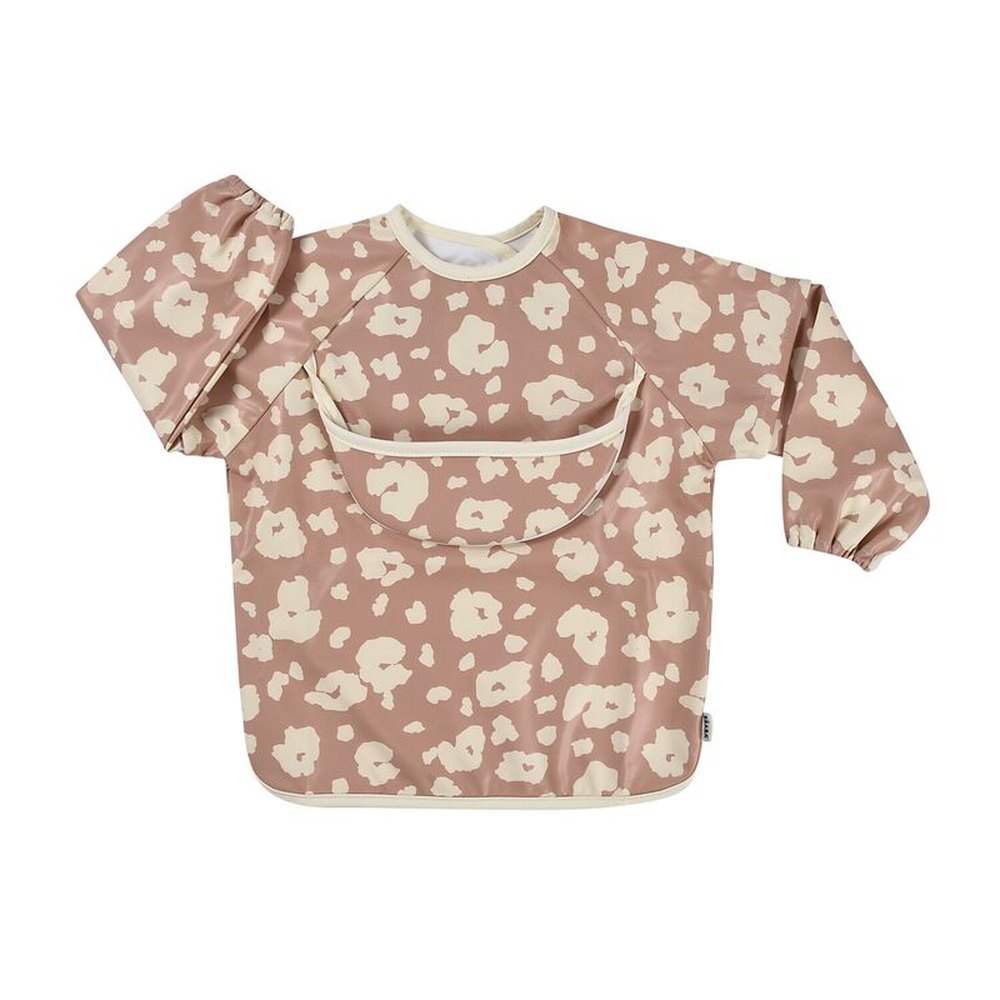 Béaba 2 in 1 slabbetje met afneembare mouwen - Savannah Bloom