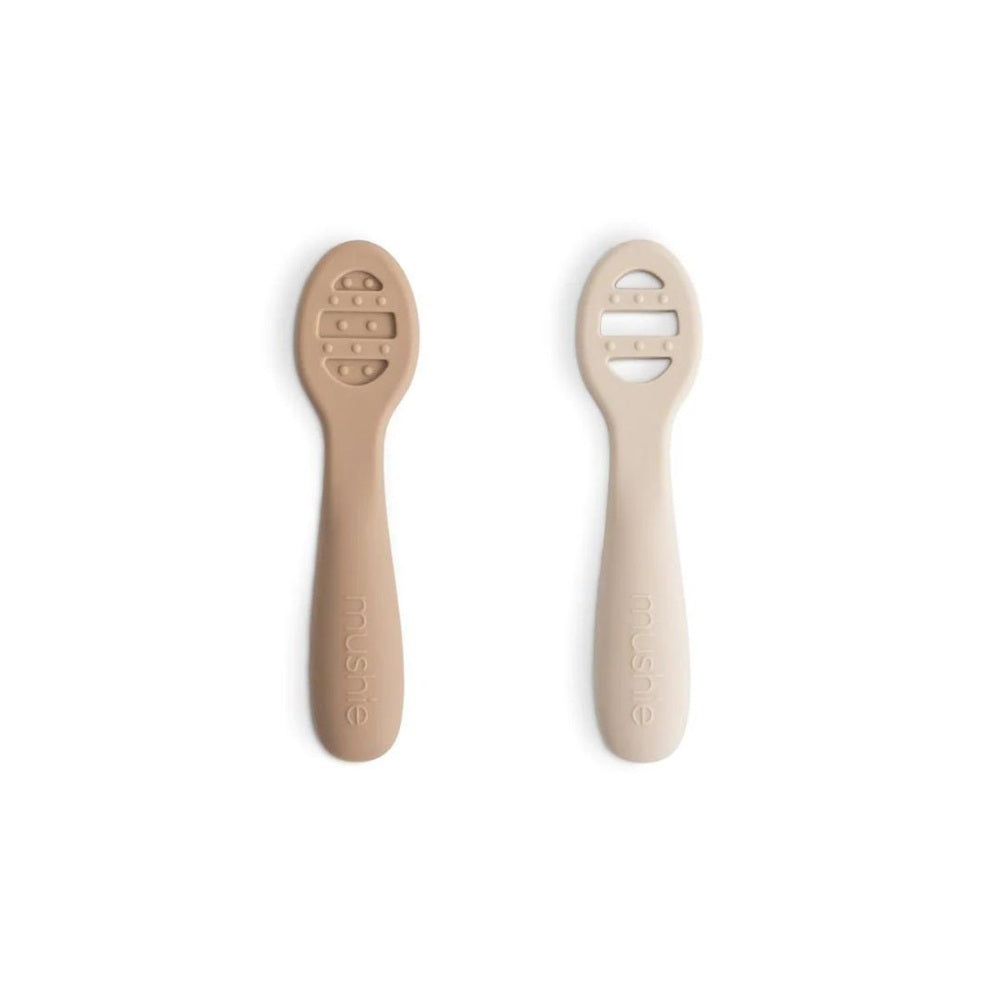 Mushie First Feeding Babylepel - Natural / Shifting Sand