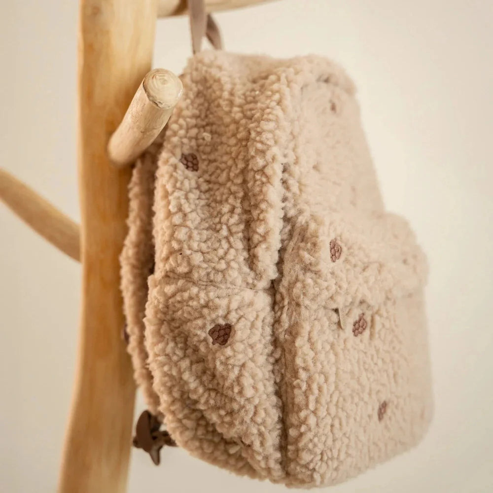 Little Dutch Teddy Rugzakje Taupe - Dennenappels