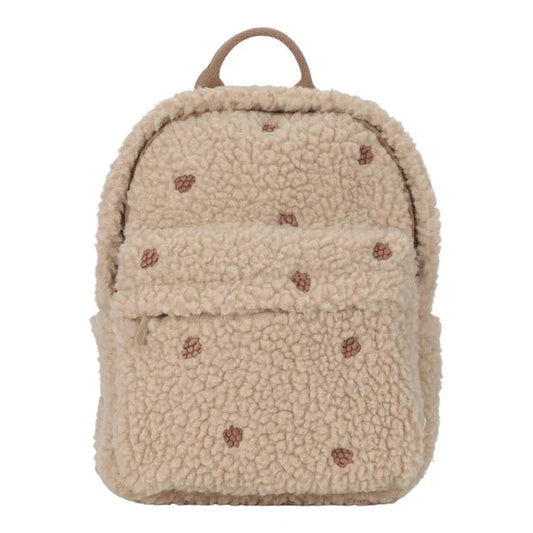 Little Dutch Teddy Rugzakje Taupe - Dennenappels