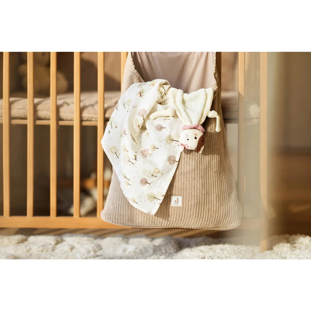 Jollein Boxopbergzak Ribstof - Milky Coffee