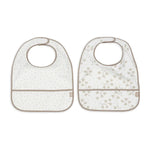 Jollein Slabbetjes Waterproof 2-pack - Bloemenprint Dromen