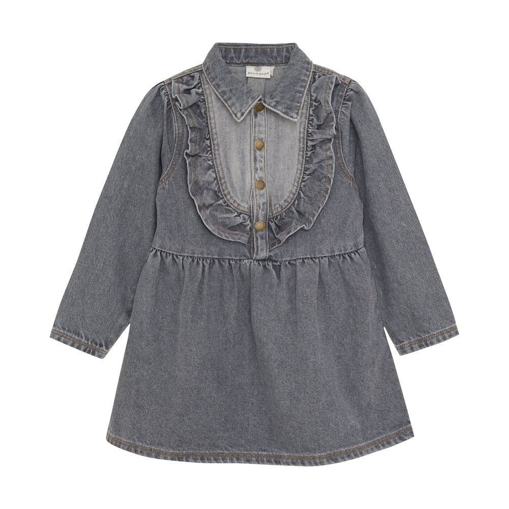 En Fant Denim Jurk - Grijs