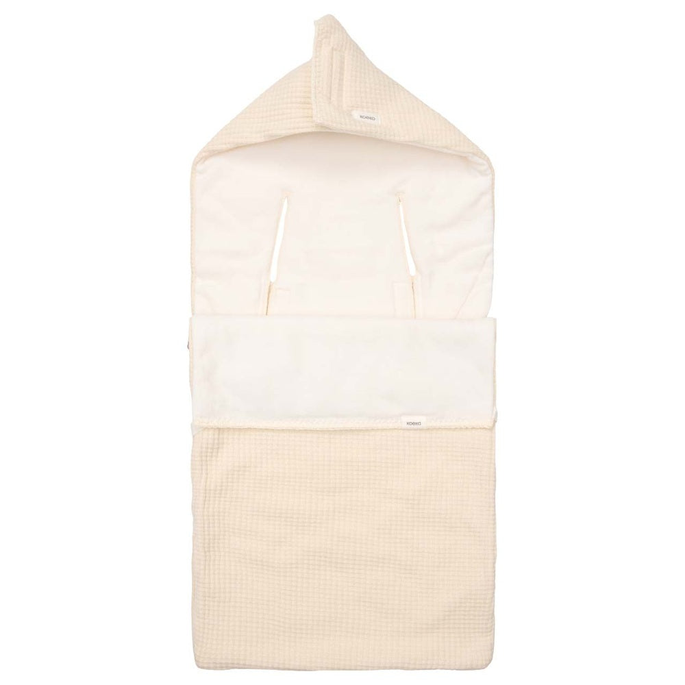 Koeka Voetenzak 0+ 3/5 Punts Cotton Fleece Malaga Warm White