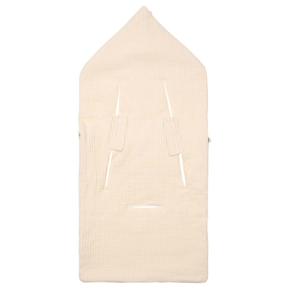 Koeka Voetenzak 0+ 3/5 Punts Cotton Fleece Malaga Warm White