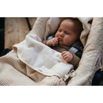 Koeka Voetenzak 0+ 3/5 Punts Cotton Fleece Malaga Warm White