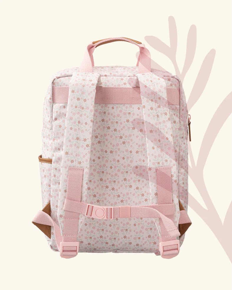 Fresk Rugzak Large Bloemenmotief Roze