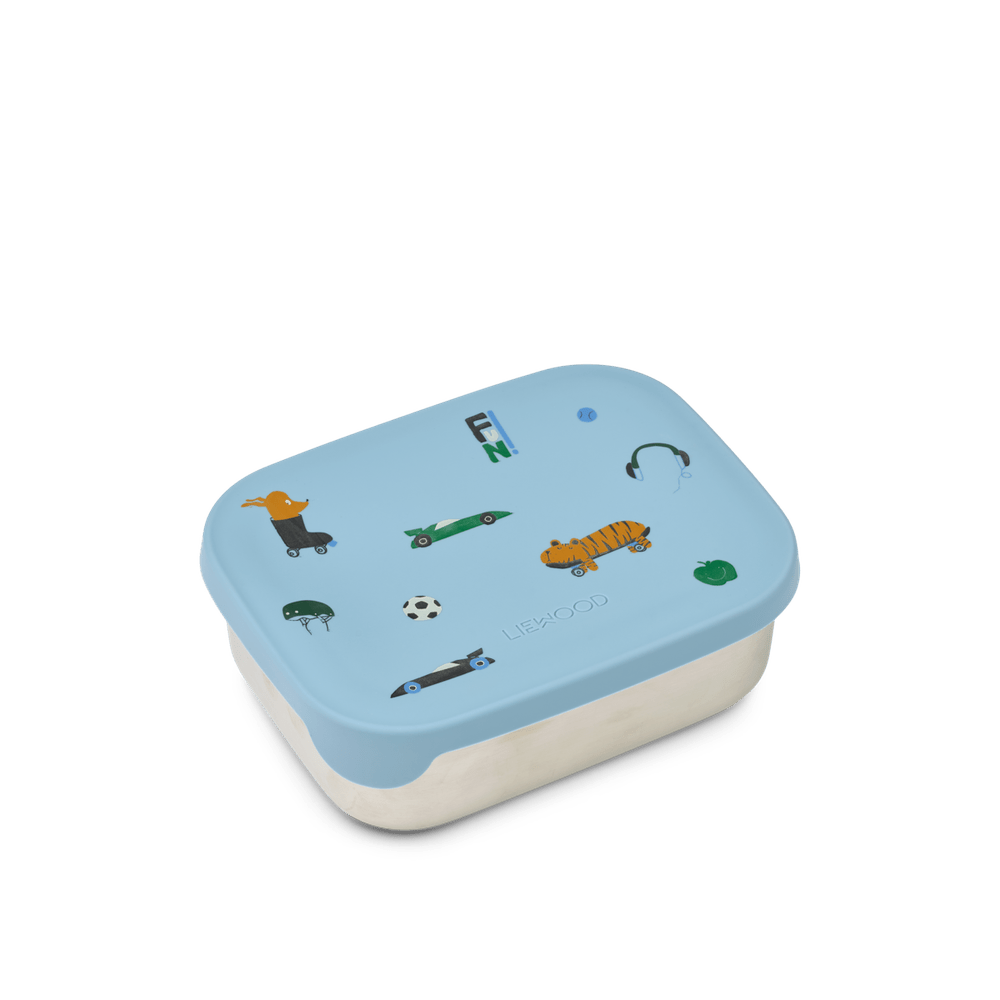 Liewood Arthur Bedrukte Lunchbox - Fun / Beach Blue
