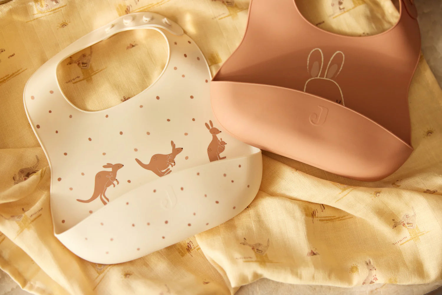 Jollein Slab Siliconen Kangaroots 2-pack