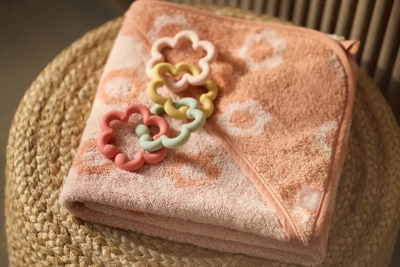 Jollein Badcape Badstof 75x75cm Jacquard Flower