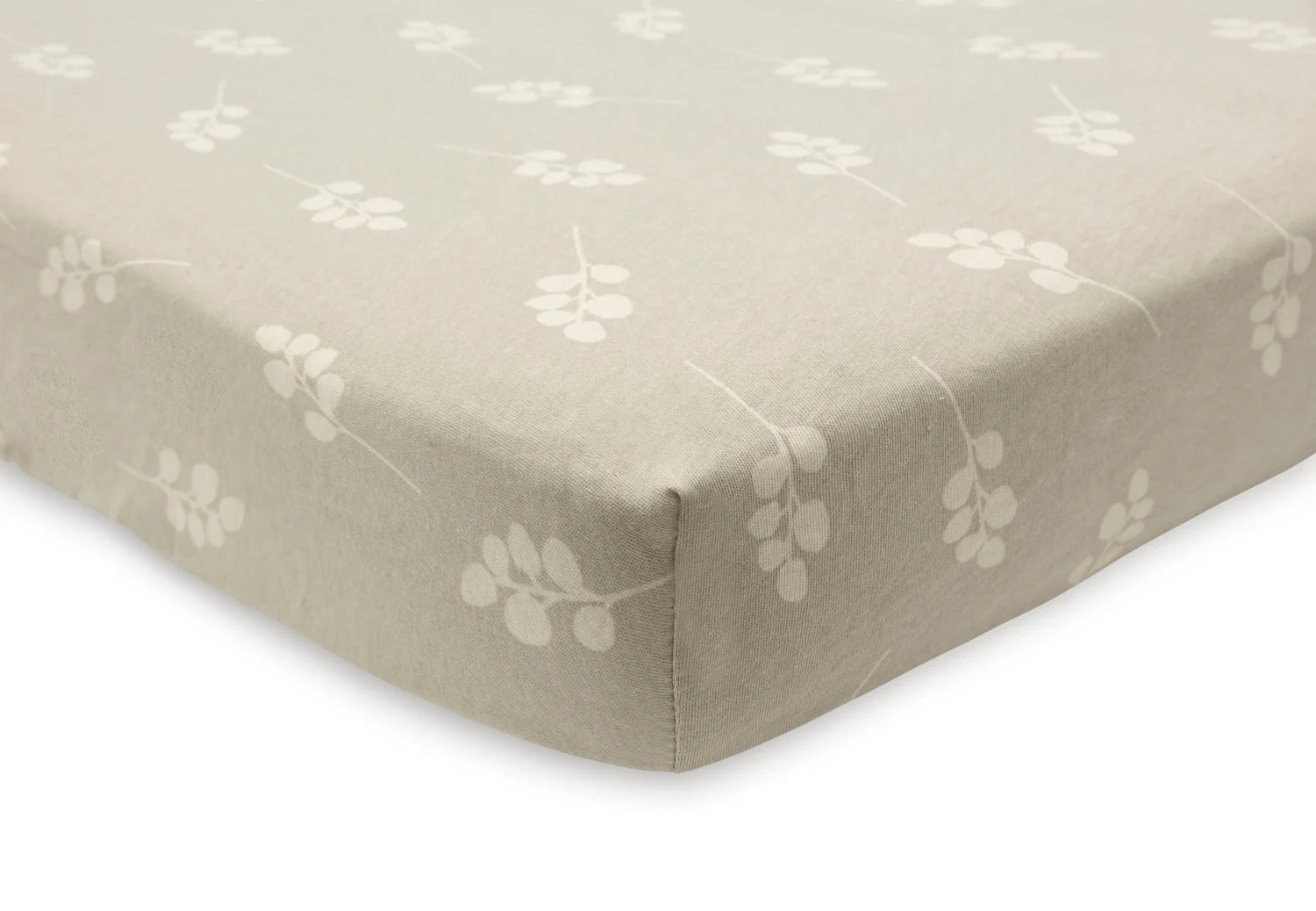Jollein Hoeslaken Twig Olive Green 70/75x140/150cm