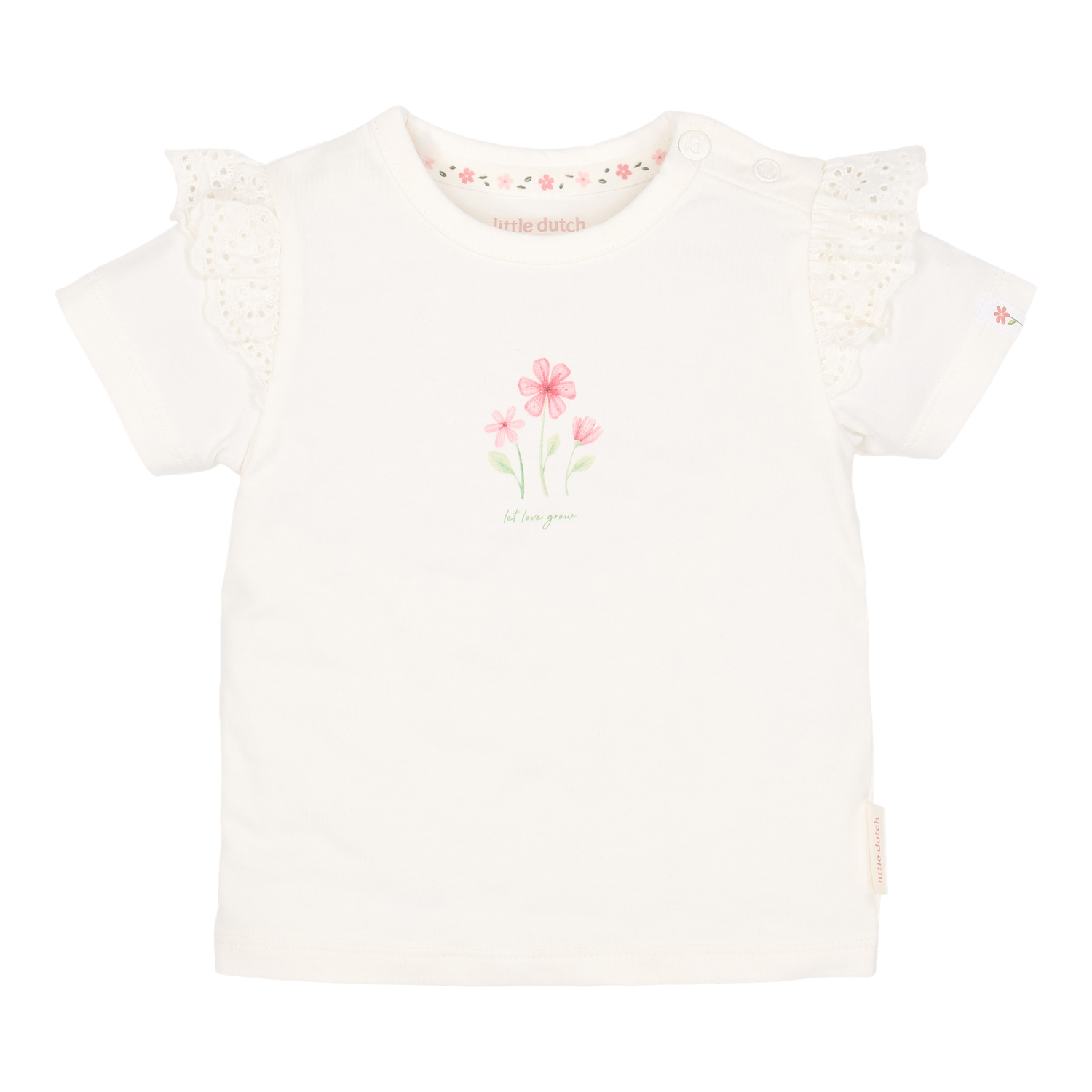 Little Dutch T-shirt Met Korte Mouw - Off White