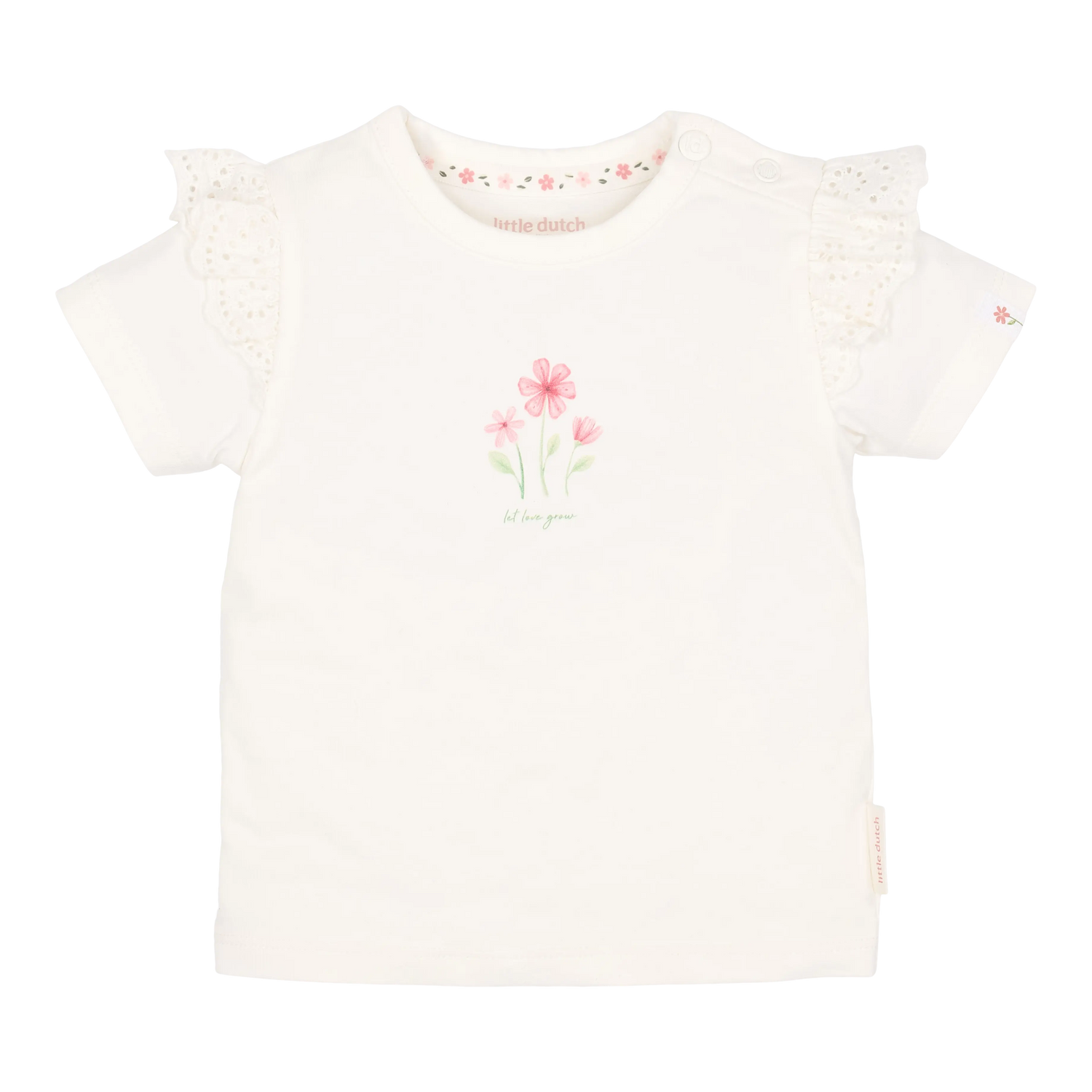 Little Dutch T-shirt Met Korte Mouw - Off White