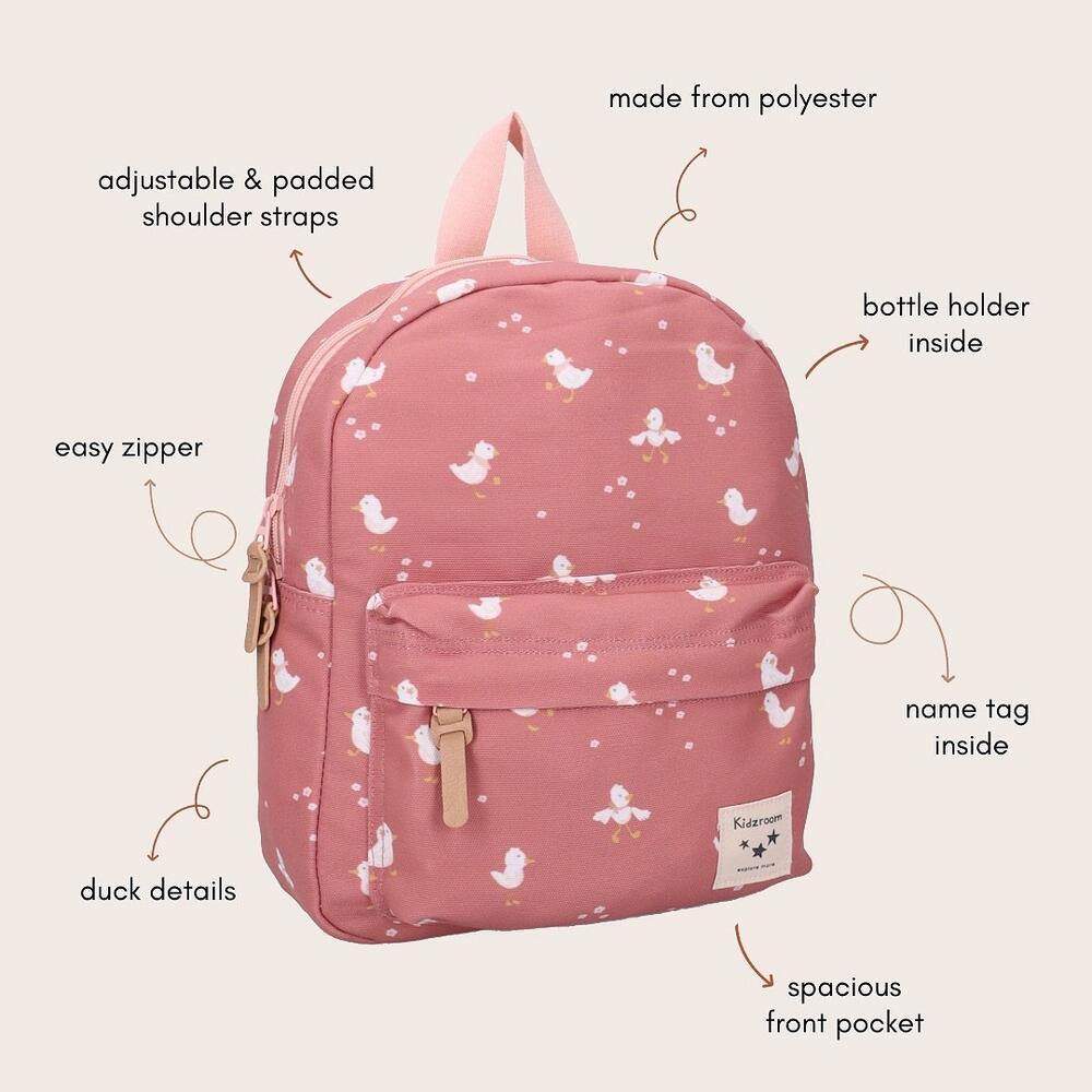 Kidzroom Rugzak Little Story - Roos