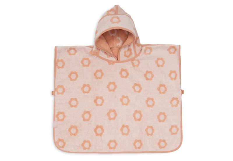 Jollein Badponcho Badstof Jacquard Reversible - Flower