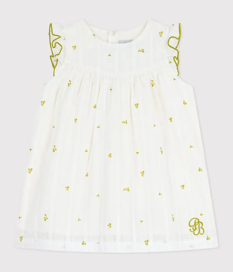 Petit Bateau | Katoenen jurkje zonder mouwen met bloemenprint voor baby's
