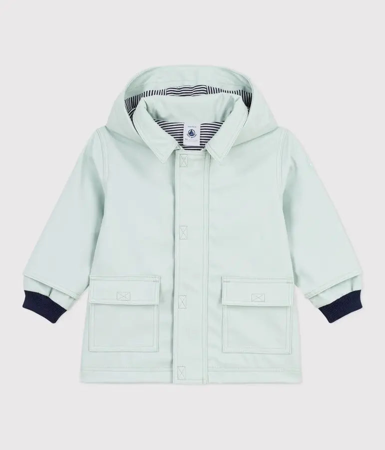 Petit Bateau | Blauwe regenjas baby
