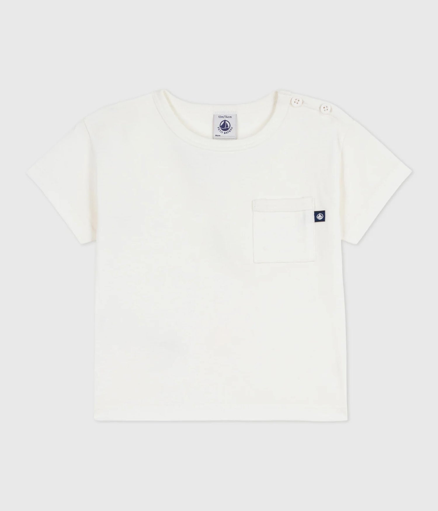 Petit Bateau | Effen katoenen T-shirt met korte mouw