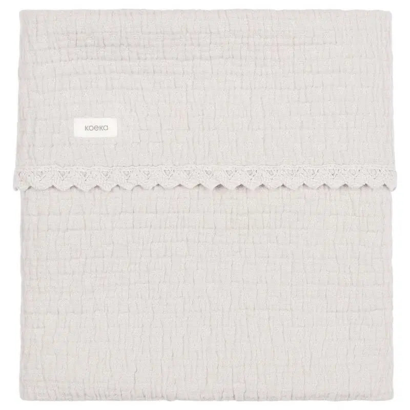 Koeka Wiegdeken 75x100cm - Lace Elba - Stone