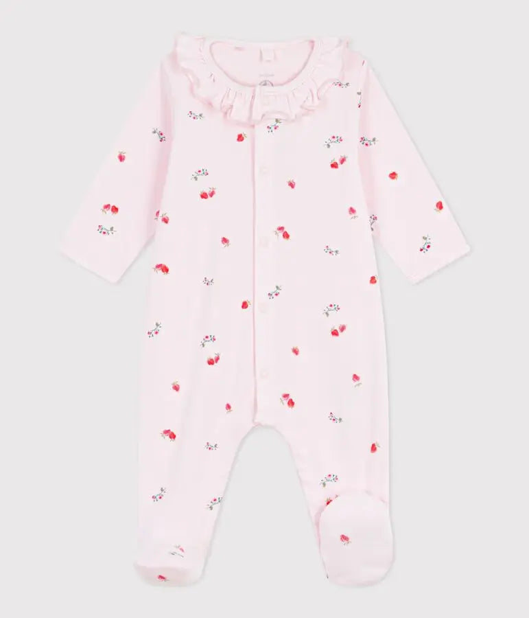 Petit Bateau | Katoenen babypyjama met bloemenprint