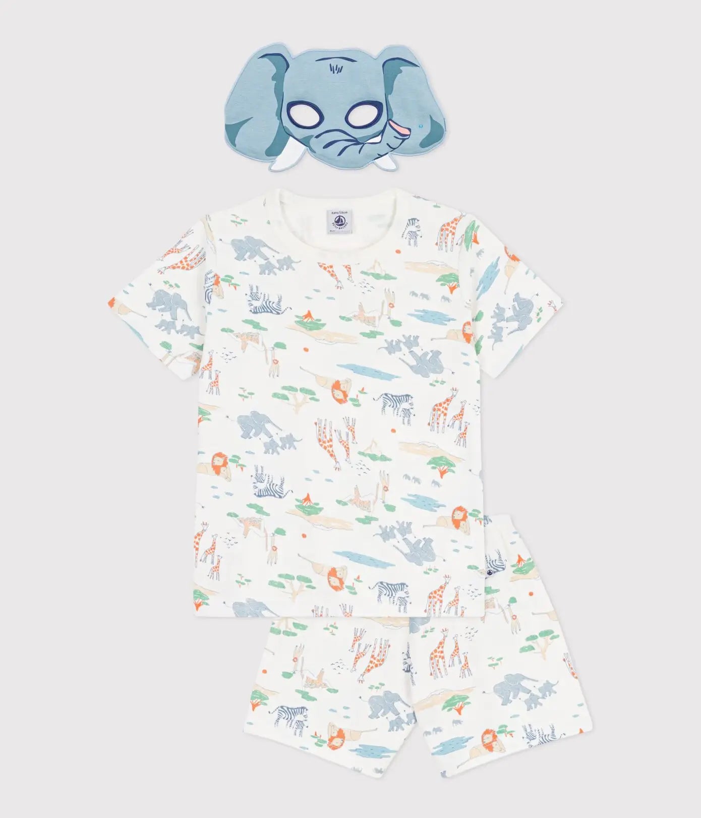 Petit Bateau | Pyjama in savanneprint met masker