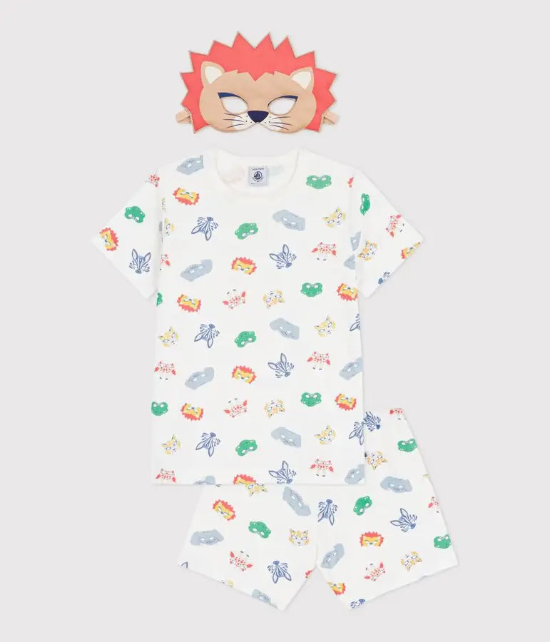 Petit Bateau | Korte katoenen pyjama leeuw