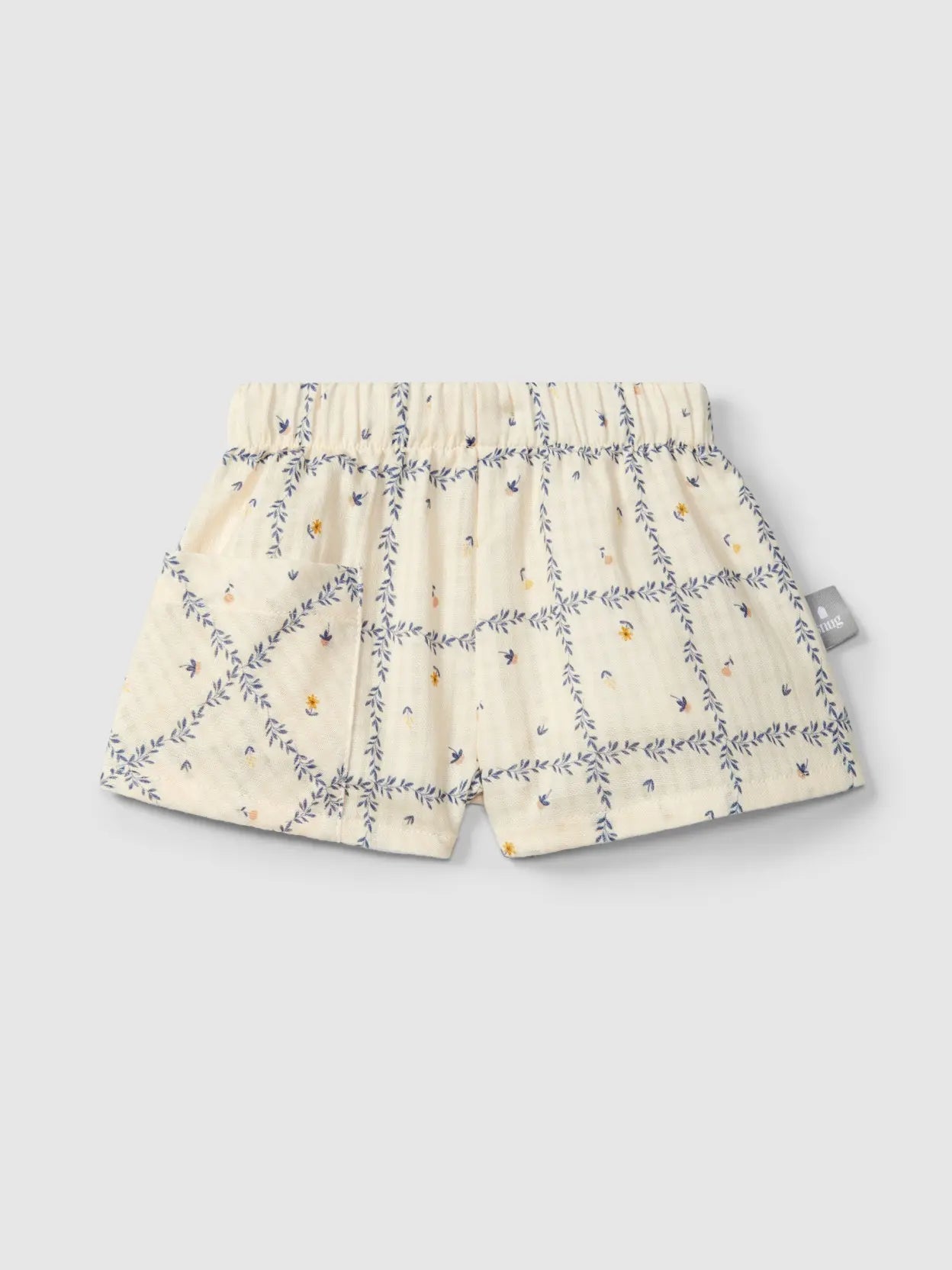 Snug short met bloemen