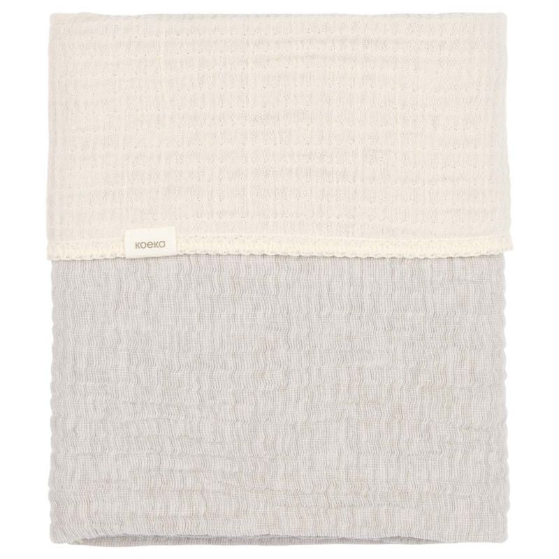 Koeka Wiegdeken Rivoli 75x100 cm - stone