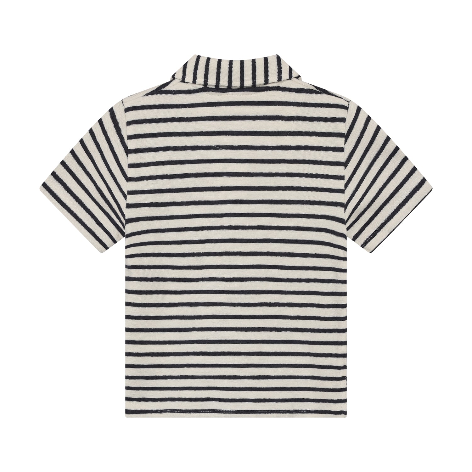 Minymo Polo T-shirt Korte Mouw - Gestreept Vanilla Ice