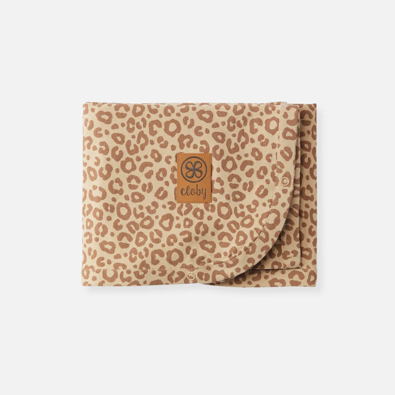Cloby UV doek in Leopard Brown – UPF 50+