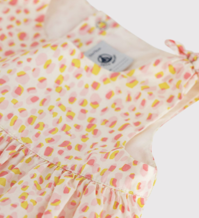 Petit Bateau Katoenen jurkje zonder mouwen met print voor baby's - Multicolor