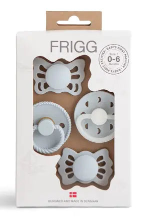 Frigg Baby’s Eerste Fopspeentjes Pakket Van 4 Moonlight Sailing - Lichtblauw