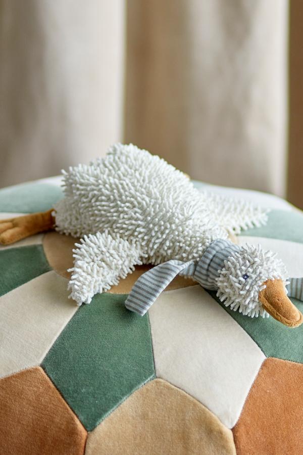 Bloomingville Mini Gaspard Knuffel Eend - Wit