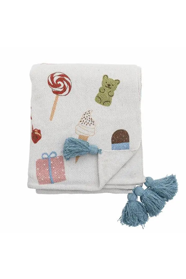 Bloomingville MINI Snoepjesplaid van Gerecycleerd Katoen