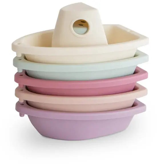 Mushie Stapelbare Badbootjes| Badspeelgoed en Badspeeltjes - Petal