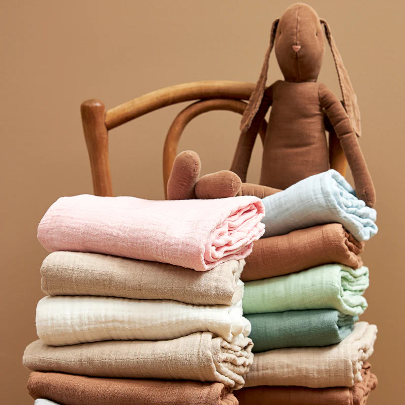 Meyco Hydrofiele Doeken Pre-washed (120x120cm - 2-pack) - Offwhite/Sand