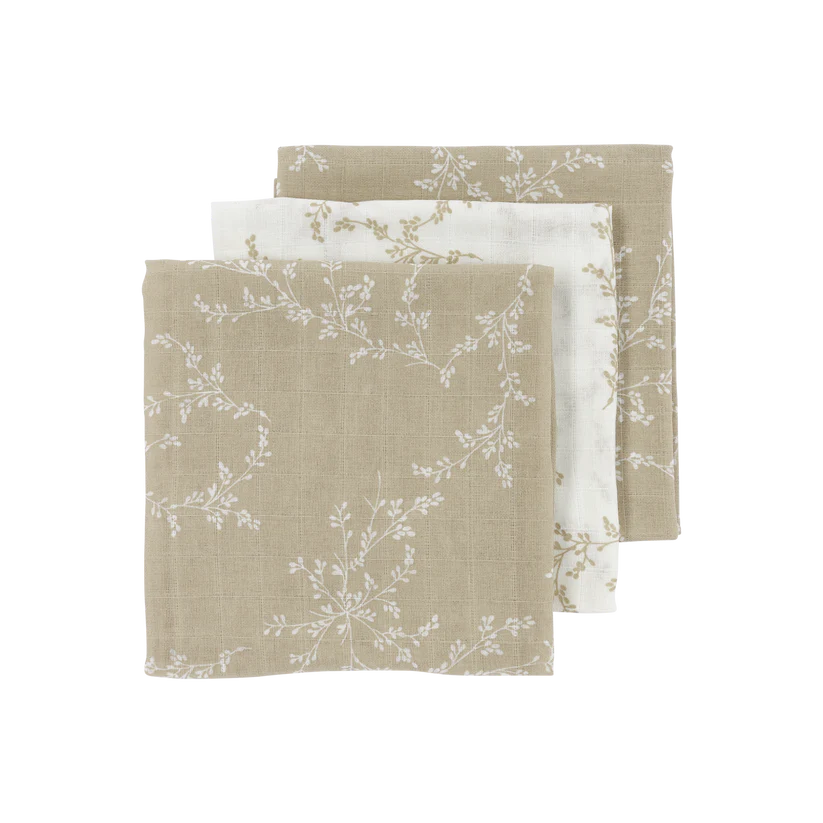 Meyco Hydrofiele Doeken 70x70cm - 3-pack - Branches Sand