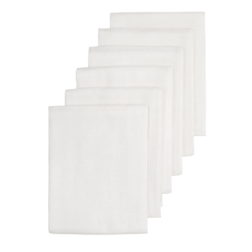 Meyco Hydrofiele doeken 60x60cm 6-Pack - White
