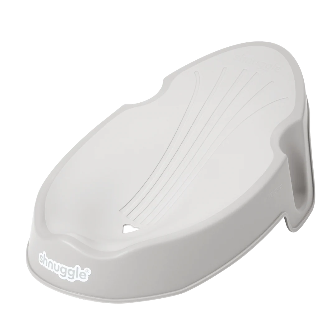 Shnuggle Newborn Baby Bath Support Ergonomic, Non-Slip & Quick-Dry 0-3 maanden - Grey