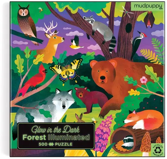 Mudpuppy Puzzle - Forest Illuminated Glow In The Dark